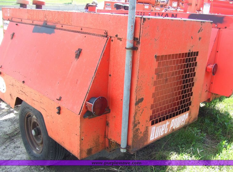 image for item 2165 1988 Sullivan D175q trailer mounted air compressor