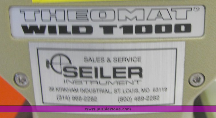 image for item 4299 1991 Wild T1000 three second theodolite