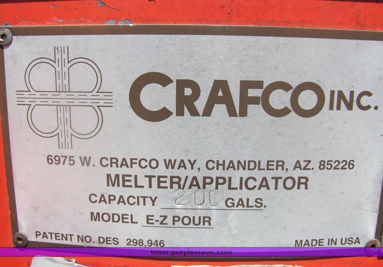 image for item 4356 1996 Crafco EZ Pour 200 crack seal machine