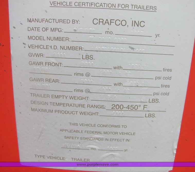 image for item 4370 1993 Crafco EZ-Pour 200 crack seal machine