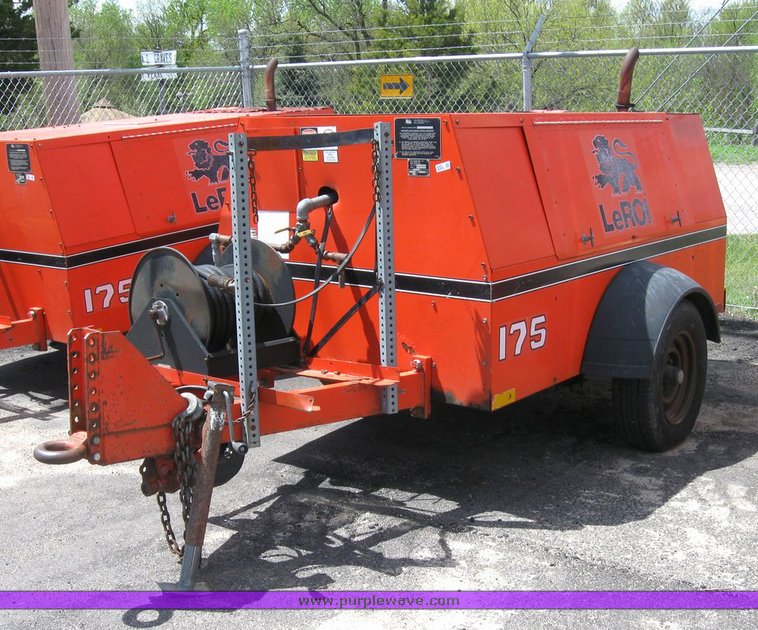 image for item 6482 1994 Leroi trailer mounted air compressor
