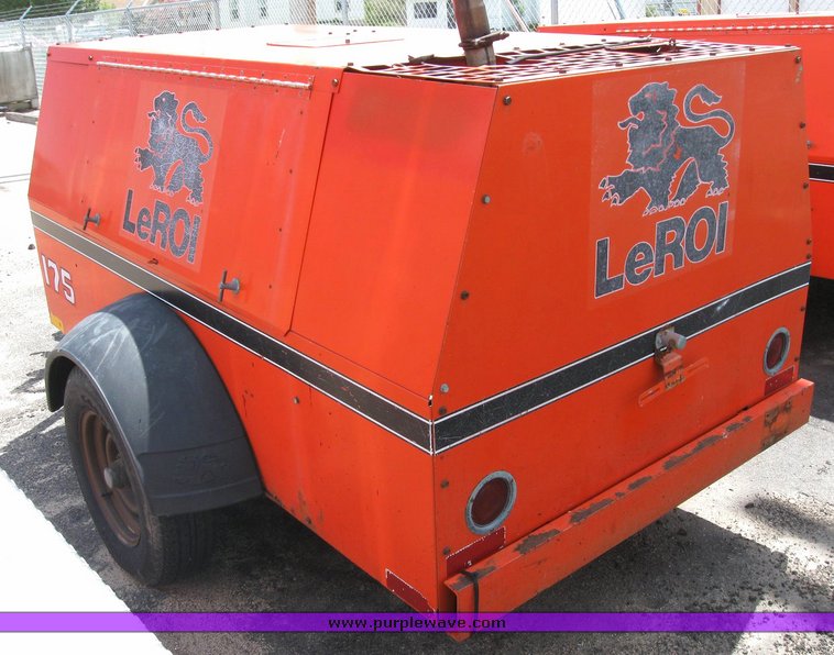 image for item 6482 1994 Leroi trailer mounted air compressor