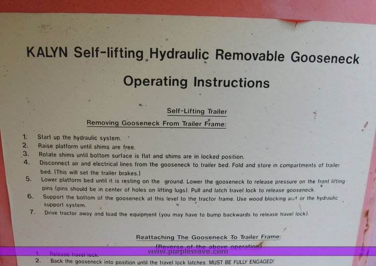 image for item 6491 2000 Kalyn-Siebert 50 ton drop deck trailer