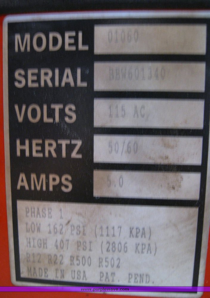 image for item 6494 White Industries R-12 refrigerant