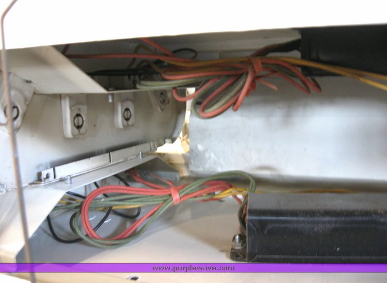 image for item 6497 (10) 4' four bulb fluorescent light fixtures