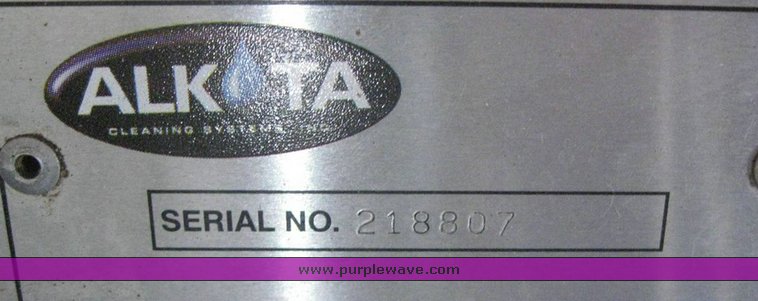 image for item 6548 2002 Alkota portable pressure washer