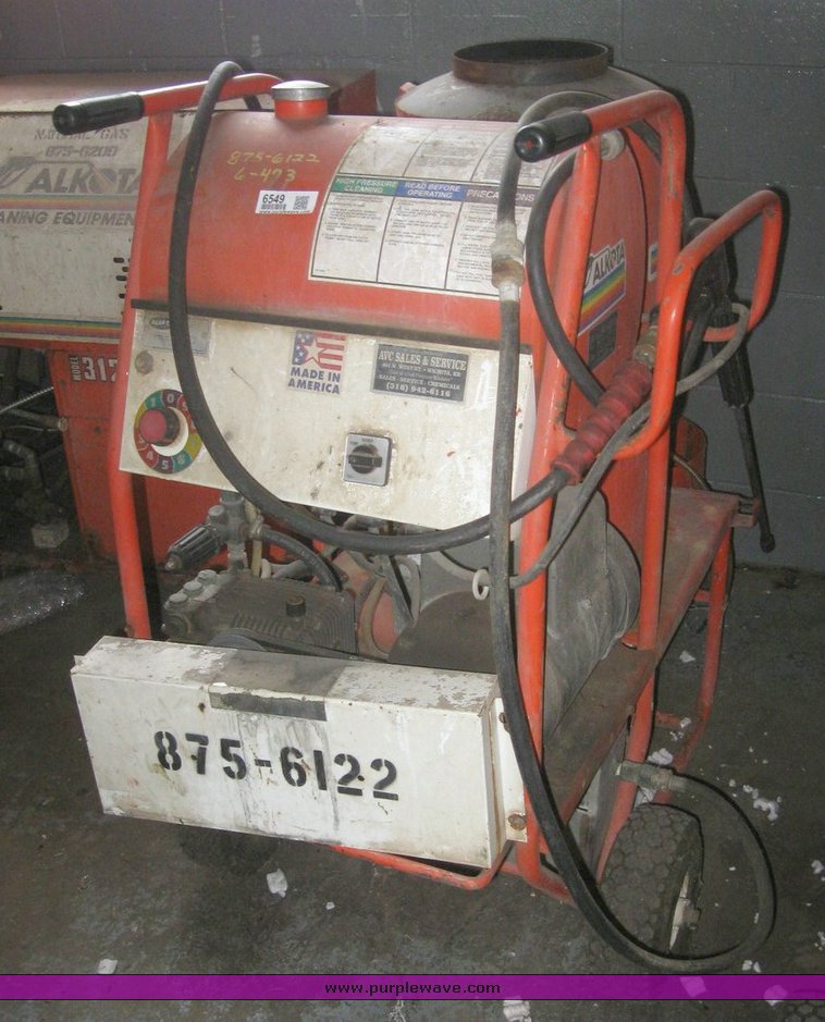 image for item 6549 2002 Alkota portable pressure washer