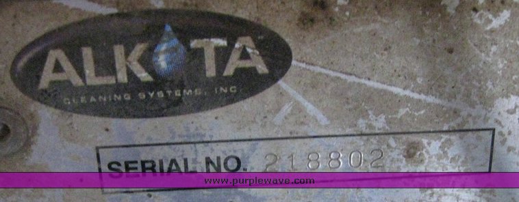 image for item 6549 2002 Alkota portable pressure washer