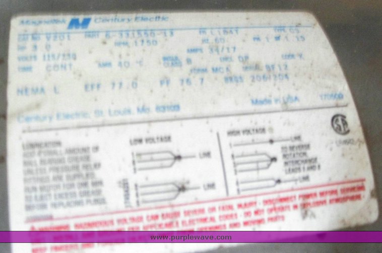 image for item 6552 Stationary industrial air compressor