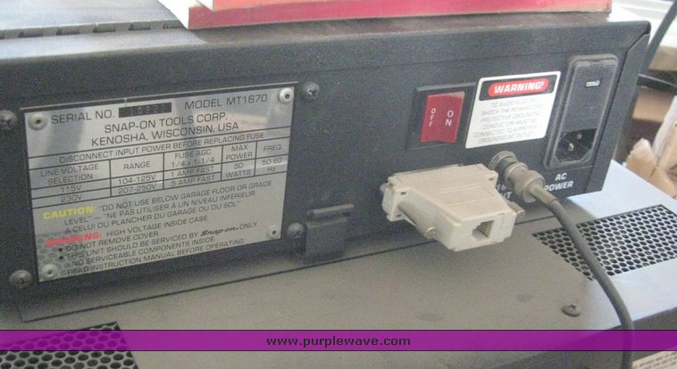 image for item 6556 1998 Snap-On MT1665 oscilloscope