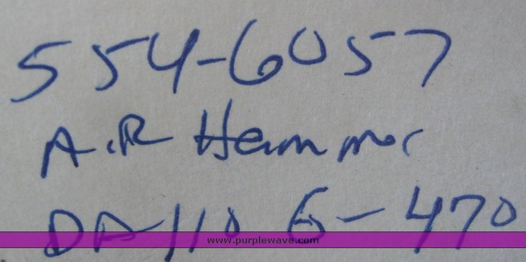 image for item 6561 1987 Chicago pneumatic hammer sinker drill