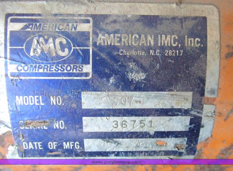 image for item 7079 American Inc. portable air compressor