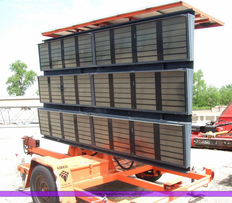 image for item 7107 1996 Addco trailer-mounted variable message board