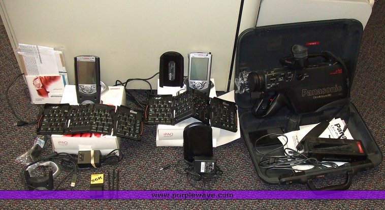 image for item 7115 Handheld computers and a VHS camera