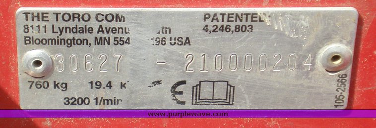 image for item 1202 2001 Toro 328-D Ground Master mower