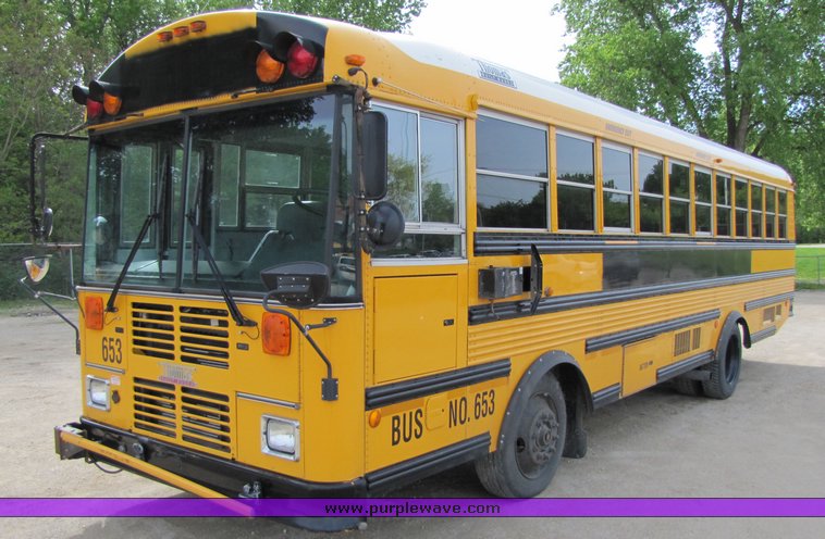 image for item 3118 2001 Thomas School Bus with wheel chair lift