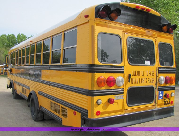 image for item 3118 2001 Thomas School Bus with wheel chair lift
