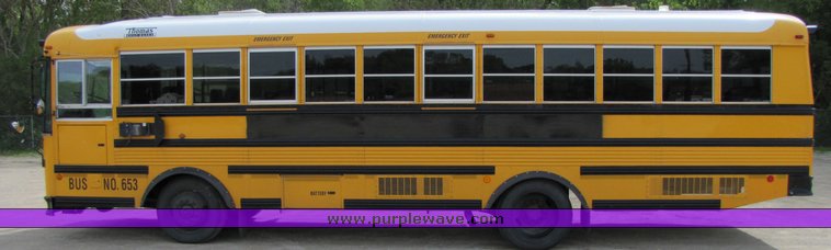 image for item 3118 2001 Thomas School Bus with wheel chair lift