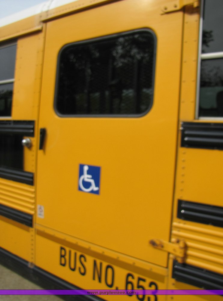 image for item 3118 2001 Thomas School Bus with wheel chair lift