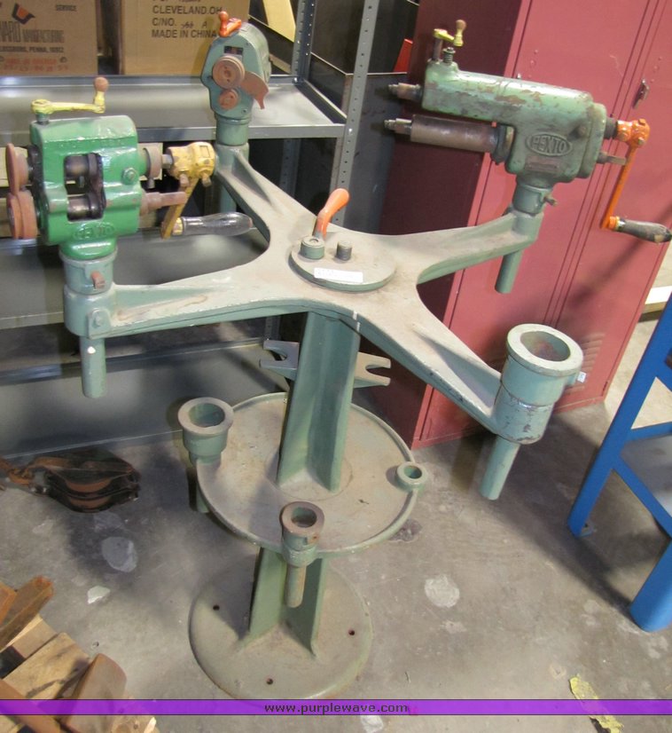 image for item 3178 Metal work stand with assorted metal working tools