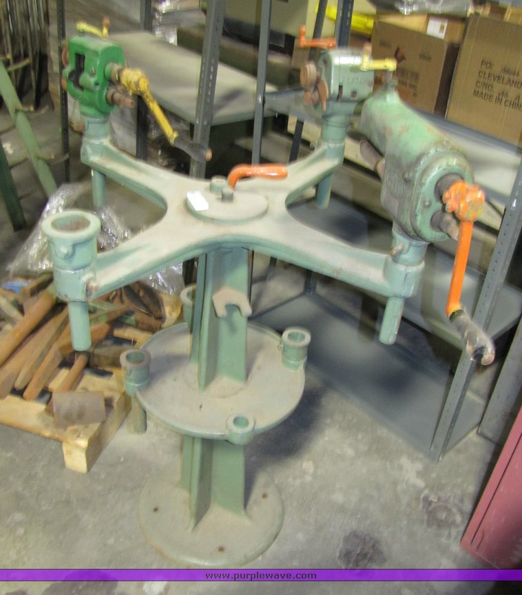 image for item 3178 Metal work stand with assorted metal working tools