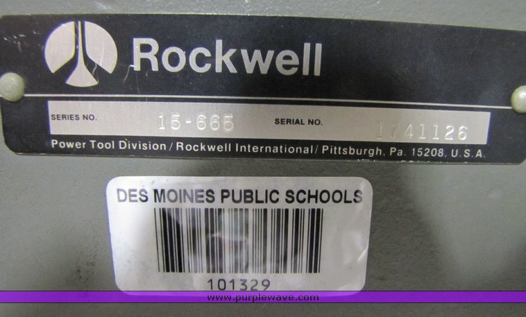 image for item 3184 Rockwell drill press