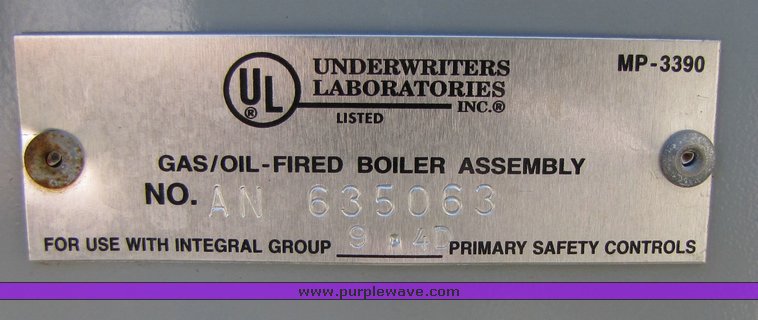 image for item 3187 1999 Bryan AB250-W-FDGO boiler
