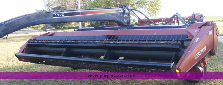 image for item 1015 1995 Hesston 1170 pull type swather