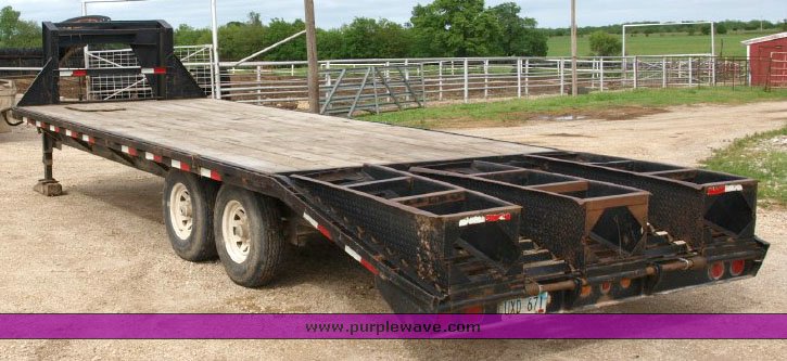 image for item 1705 JP Trailer 20' gooseneck trailer