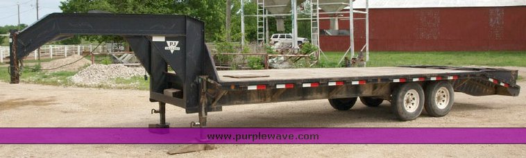 image for item 1705 JP Trailer 20' gooseneck trailer