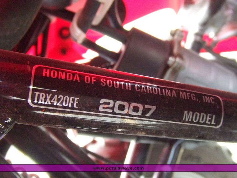 image for item 2034 2007 Honda TRX420FE7 ATV