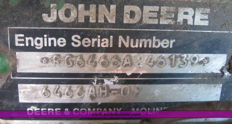 image for item 2056 1983 John Deere Turbo 8820 combine