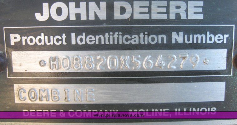 image for item 2056 1983 John Deere Turbo 8820 combine