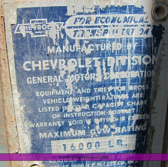 image for item 4032 1955 Chevrolet 6400 first edition grain truck