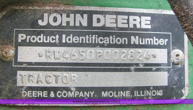 image for item 4074 1983 John Deere 4650 tractor