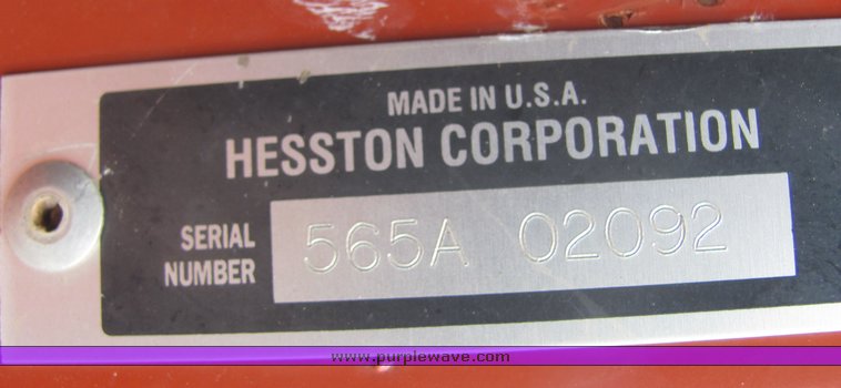 image for item 4578 2000 Hesston 565A round baler