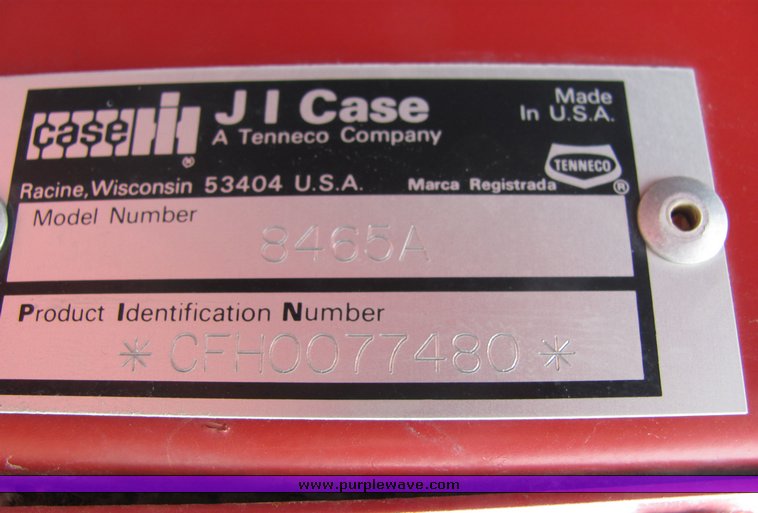 image for item 6043 1994 Case 8465A round baler