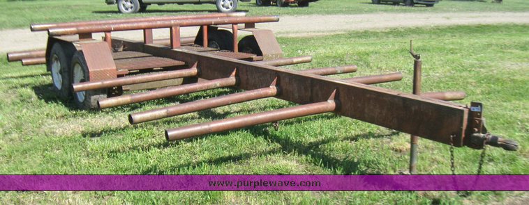 image for item 7271 Double axle eight bale trailer
