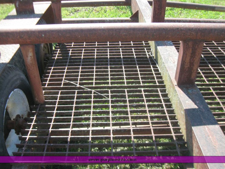 image for item 7271 Double axle eight bale trailer