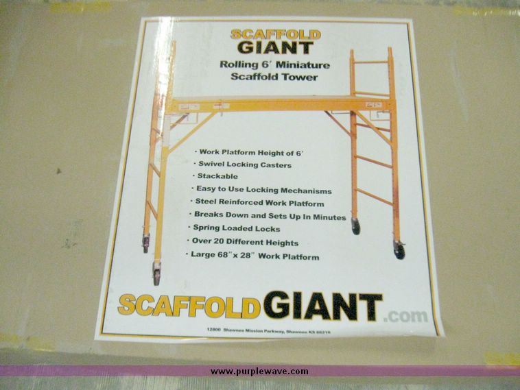 image for item 2097 (2) scaffold giant 6' miniature rolling scaffolding