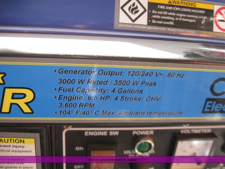 image for item 7278 Chicago Electric generator