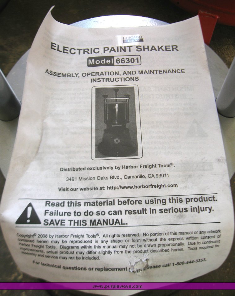 image for item 7281 Electric paint shaker