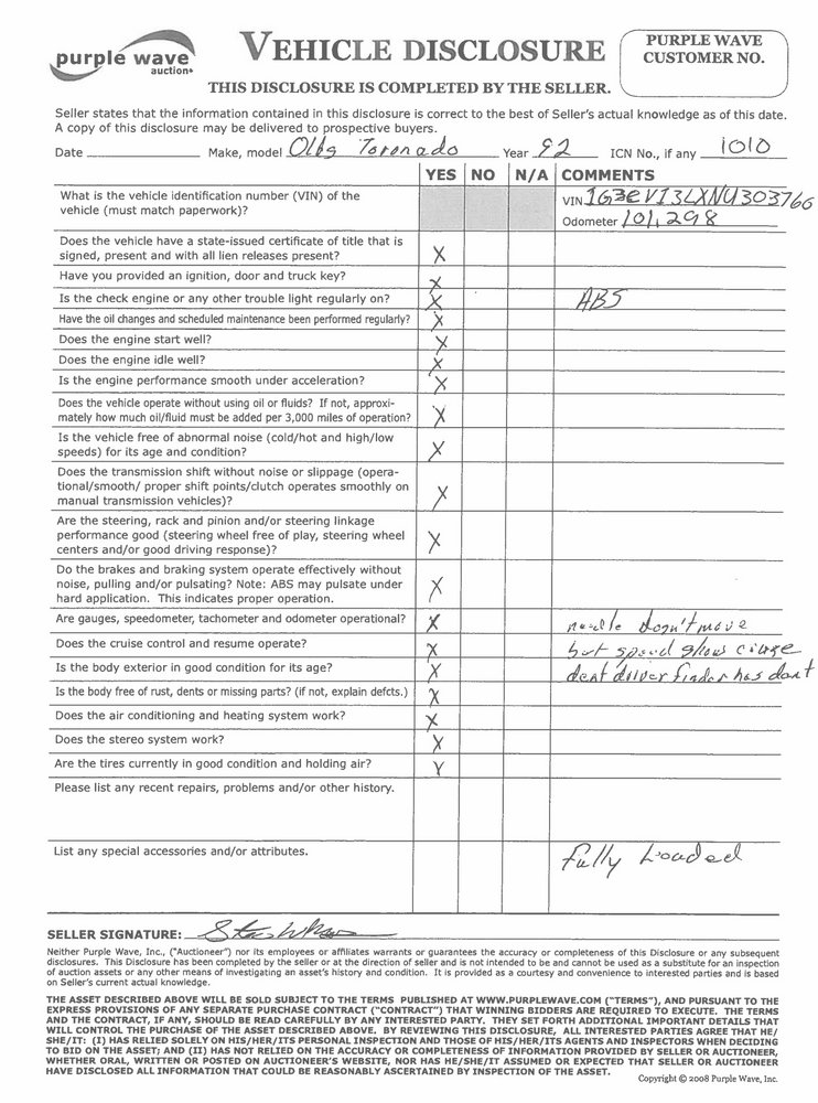 image for item 1010 1992 Oldsmobile Toronado