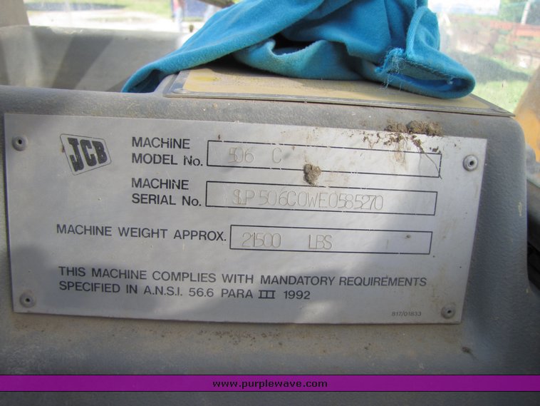 image for item 3243 1998 JCB 506C telehandler