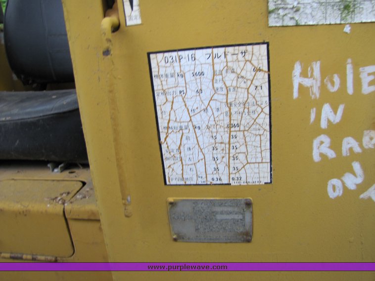 image for item 3747 1979 Komatsu D31P dozer