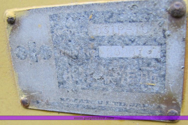 image for item 3747 1979 Komatsu D31P dozer