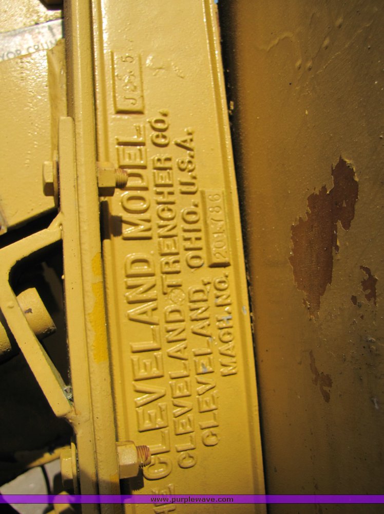 image for item 3933 1964 Cleveland J26 wheel trencher