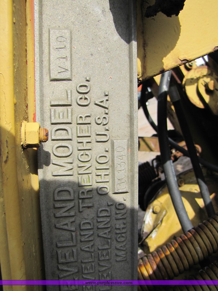 image for item 3934 1968 Cleveland V110 wheel trencher