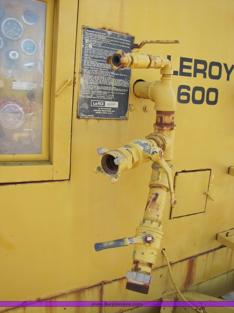 image for item 3935 Leroy Q600DC 600 cfm air compressor