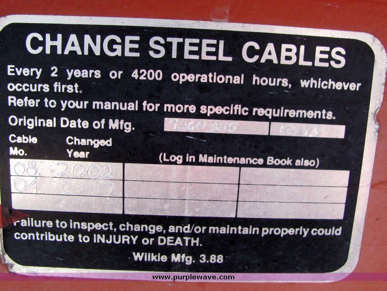 image for item 4258 1993 Ford F700 ladder truck